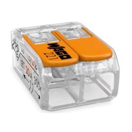 Wago 221-412 2-Conductor Splicing Connector; Max 4mm (100 pcs)