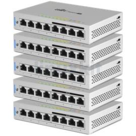 Ubiquiti US-8-60W 8 Port (4 Port PoE) Gigabit Switch (60w) - 5 Pack