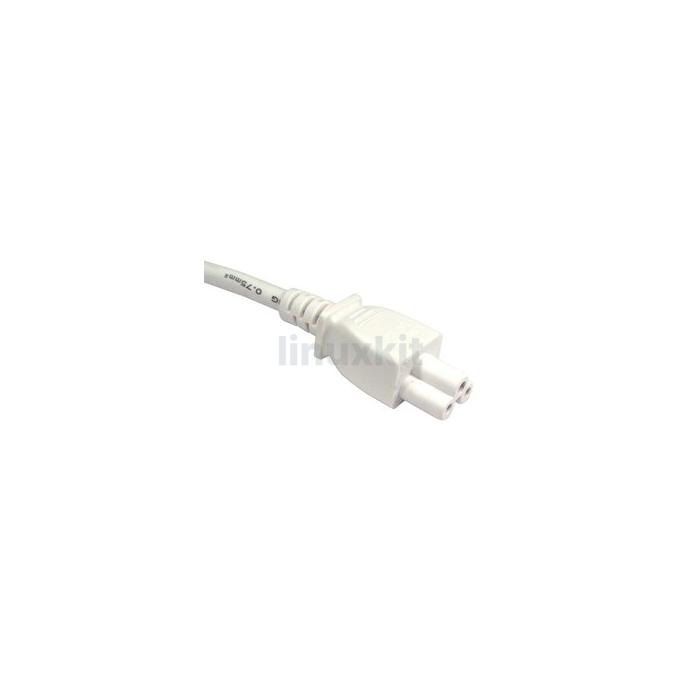 UK C5 Power Cable - 0.5m White