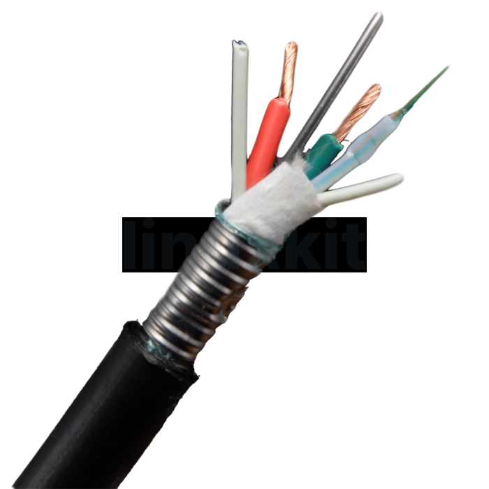 4 core armrd SM fibre+2 cop.cores 12mm