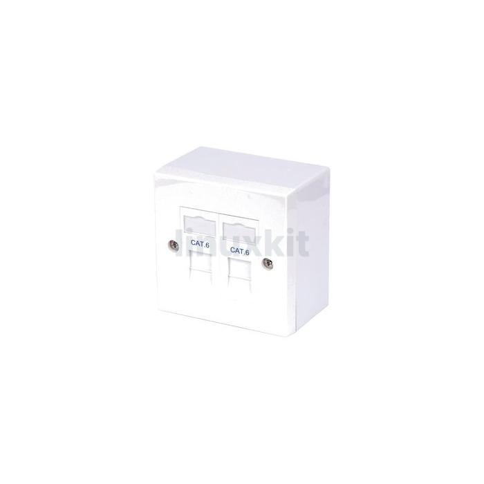 CAT6 RJ45 Twin Outlet Kit