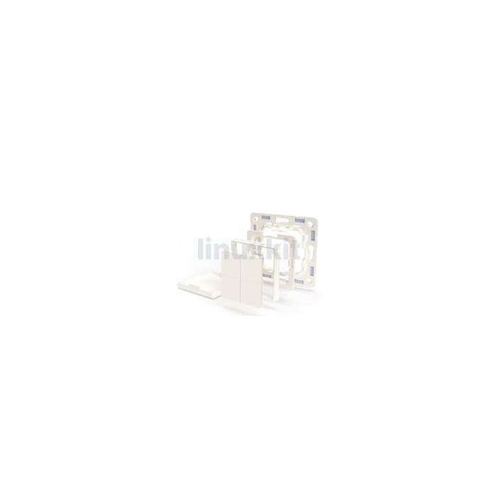 Shelly BLU Wall Switch 4 (White) with Legrand Adapter