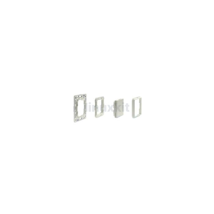 Shelly BLU Wall Switch 4 (White) with Busch-Jaeger Adapter