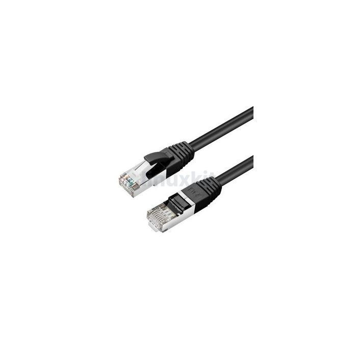 MicroConnect CAT6A S/FTP Network Cable 1M (Black)