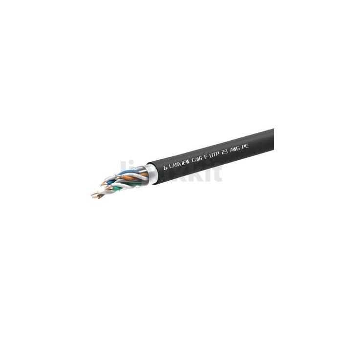 Lanview Cat6 Cat6 UTP Cable - Black - 305m Box (External)