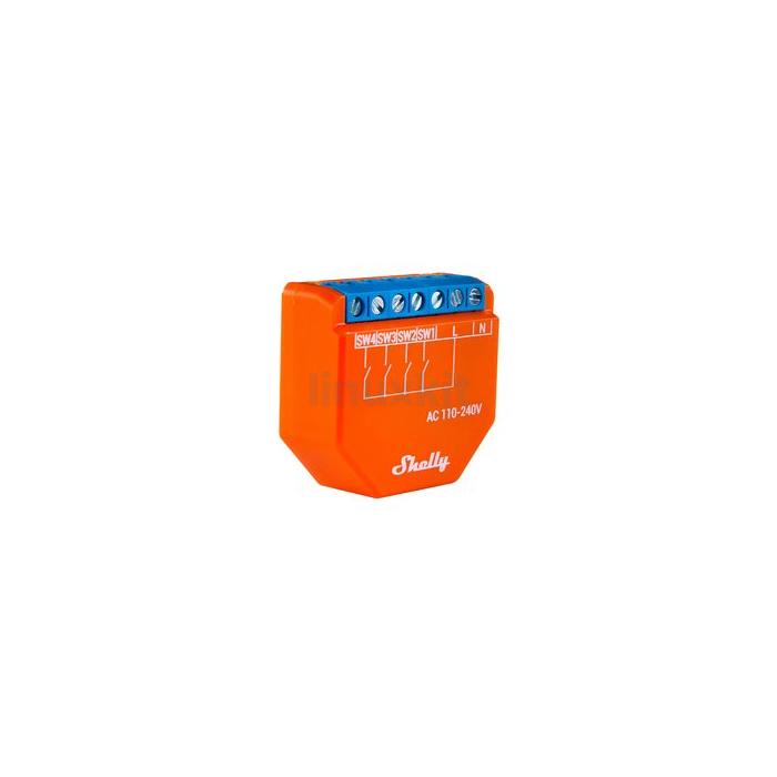 Shelly Plus i4 4-Input Digital Controller for Enhanced Actions Control