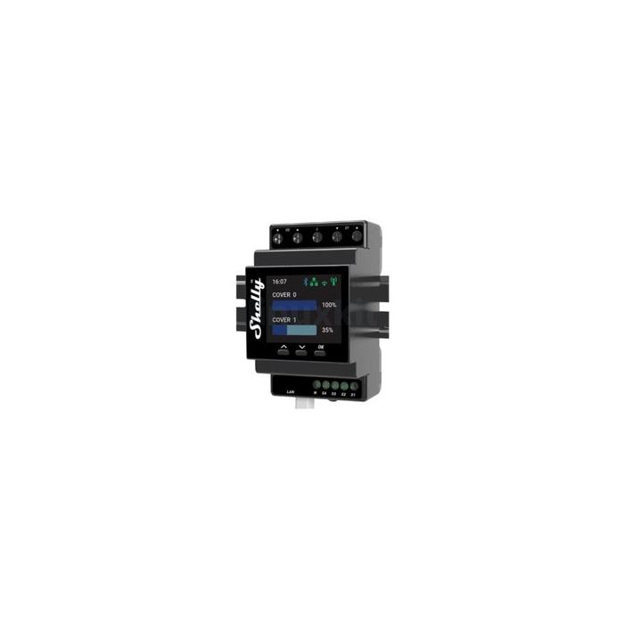 Shelly Pro Dual Cover PM DIN-Rail Mounted Cover/Shutter Controller with Power Metering