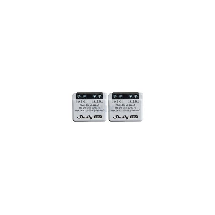 Shelly Mini PM WiFi Smart Power Meter (Pair)
