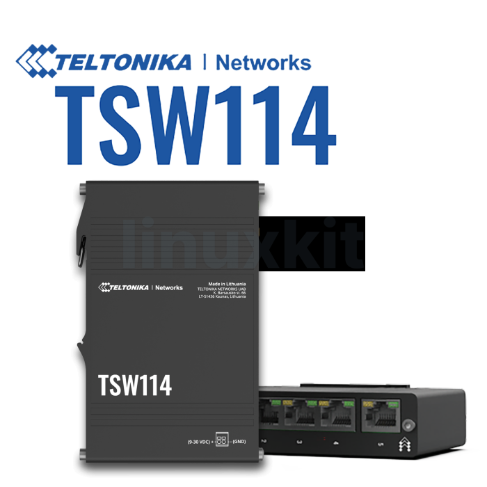 Teltonika Gigabit DIN Rail switch