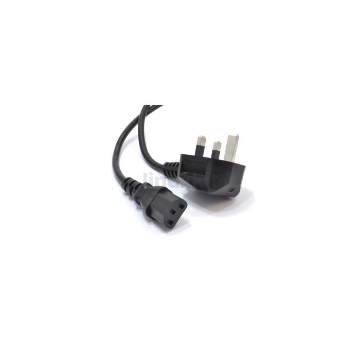 UK C13 Power Cable - 2m Black
