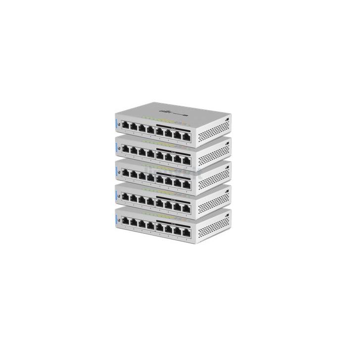 Ubiquiti US-8-60W 8 Port (4 Port PoE) Gigabit Switch (60w) - 5 Pack