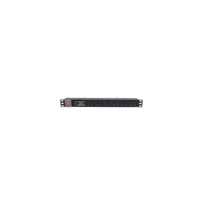 LMS Data 6-Way 1U 19-inch Horizontal Rackmount PDU
