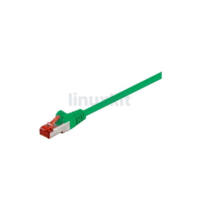 Cat6 S-FTP Cable - Green - 0.15m