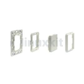 Shelly BLU Wall Switch 4 (White) with Busch-Jaeger Adapter