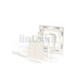 Shelly BLU Wall Switch 4 (White) with Legrand Adapter