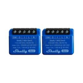 Shelly 1 Mini Gen 3 WiFi Smart Switch (Pair)