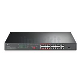 TP-LINK TL-SL1218P 16-Port Unmanaged Rackmount PoE+ Switch