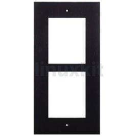 2N IP Verso 2-Module Flush-mount Frame, Black