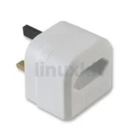 EU to UK Plug Adapter - White