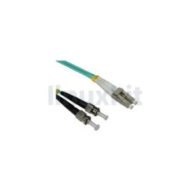 2m OM3 LC-ST 50/125 Fibre Cable Aqua