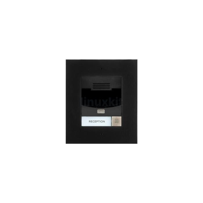 2N IP Solo Flush Mount Intercom in Black