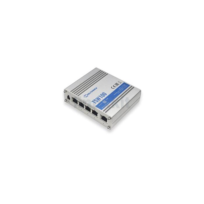Teltonika TSW100 Unmanaged Gigabit 5-Port PoE+ Industrial Switch