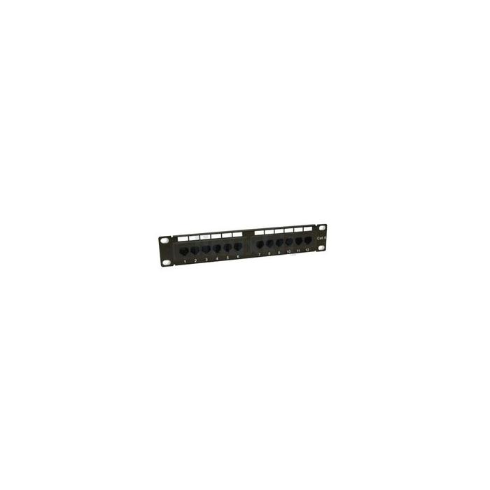 Titan 10 Rack Mount 12 Port 1U CAT6 Soho Patch Panel