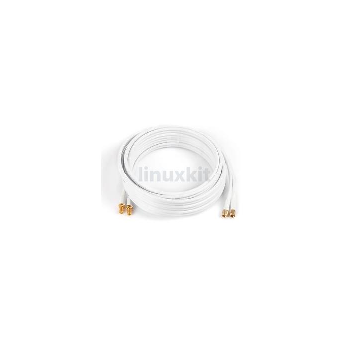 Poynting CAB-144 2x2 5m Twin Pair SMA (m) to SMA (f) Cable