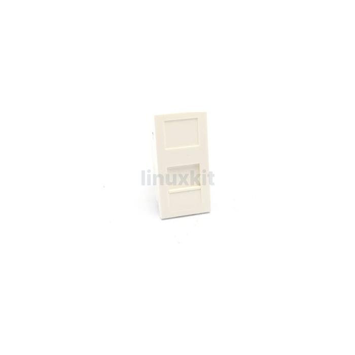 Excel Plus Flat Shutter For Keystone Jack 25 x 50mm White