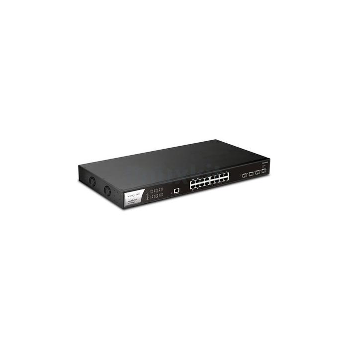 Draytek VigorSwitch PQ2200XB 16-Port Smart Managed PoE+ Switch Draytek VigorSwitch PQ2200XB 16-Port Smart Managed PoE+ Switch