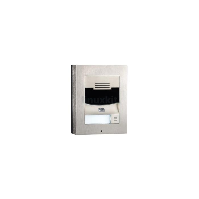 2N IP Solo Surface Mount Intercom 9155301CS in Brushed Nickel