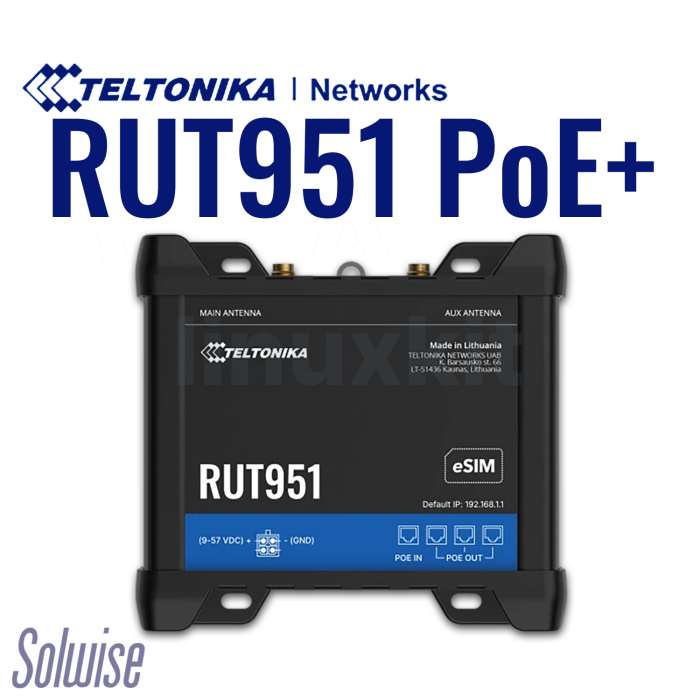 PoE+ 4G Router with eSIM & Dual SIM