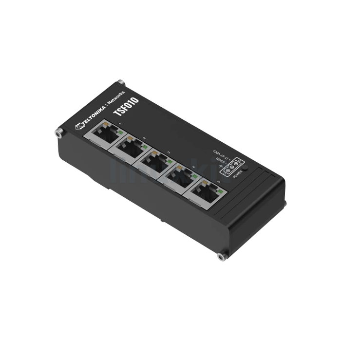 5 port 10/100 DIN Rail switch. No PSU.