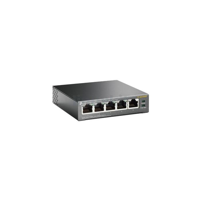 TP-Link TL-SG1005P 5-Port PoE Gigabit Ethernet Switch with 4-Port PoE