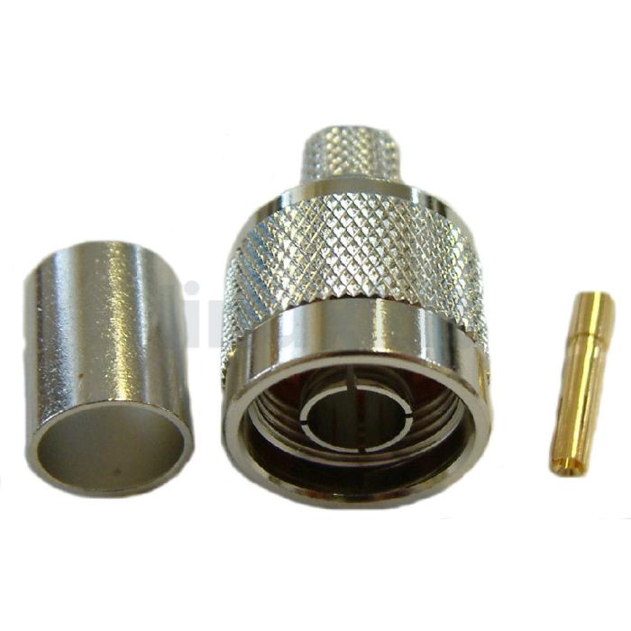 Reverse N Type Crimp plug/HDF400 cable