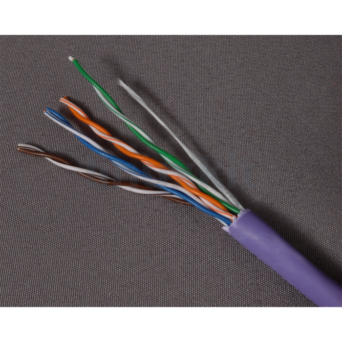 305m Box solid CAT5E cable - violet