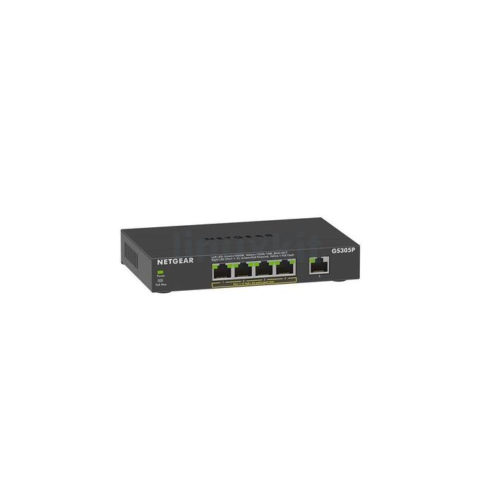 Netgear GS305P-300EUS 5-Port Unmanaged Gigabit PoE Switch