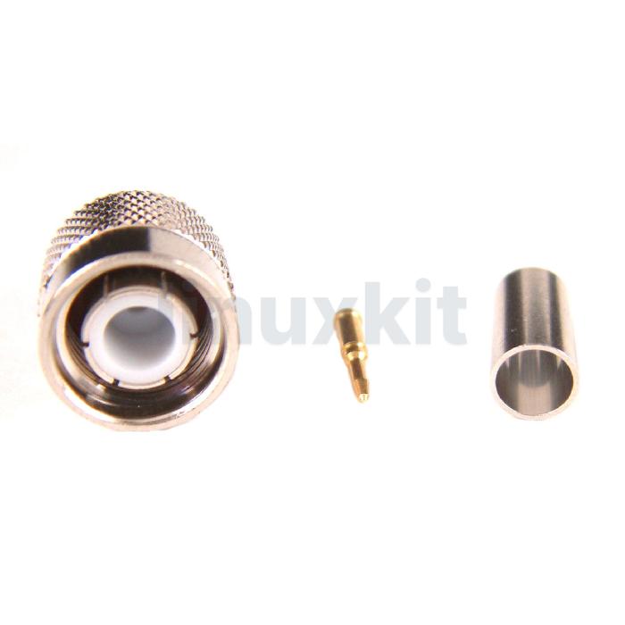 TNC plugs male pin for HDF200 cable