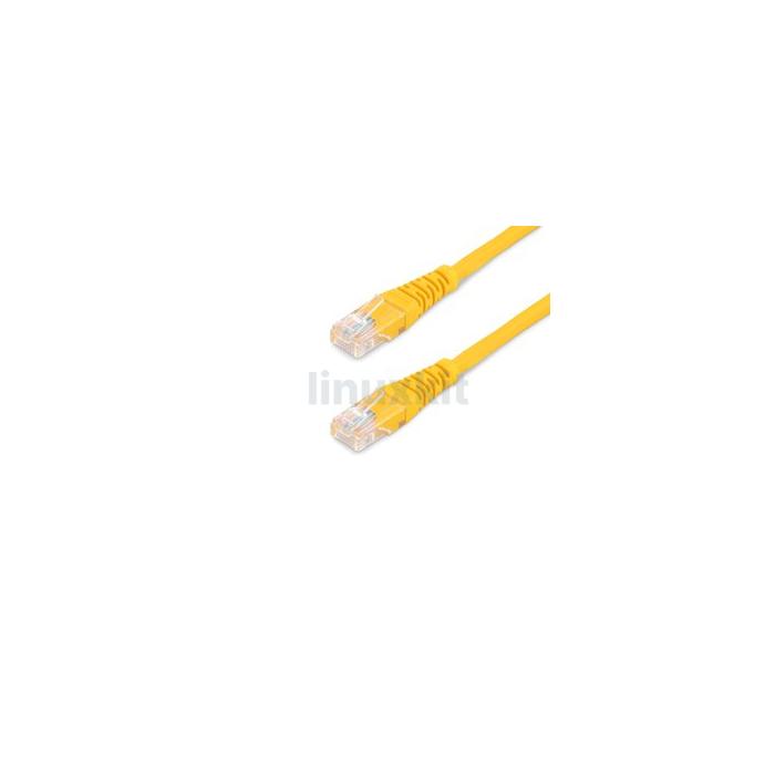 Ethernet Cable - Category 5 - Yellow - 0.25m