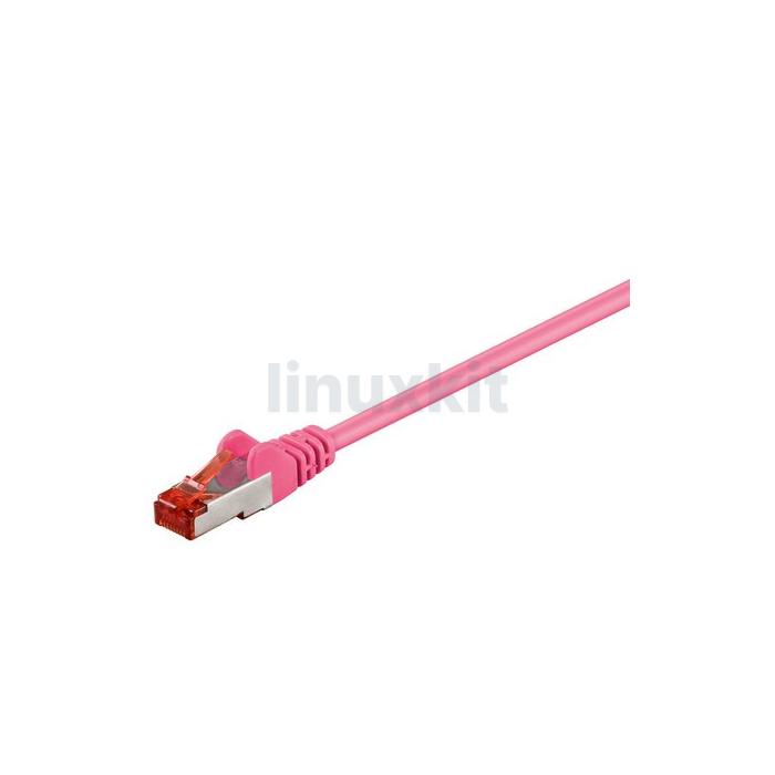 Ethernet Cable - Category 6 - Pink - 0.25m