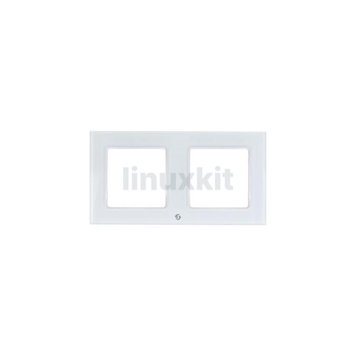 Shelly Wall Frame 2 Two-Gang Wall Frame for Smart Switches (White)