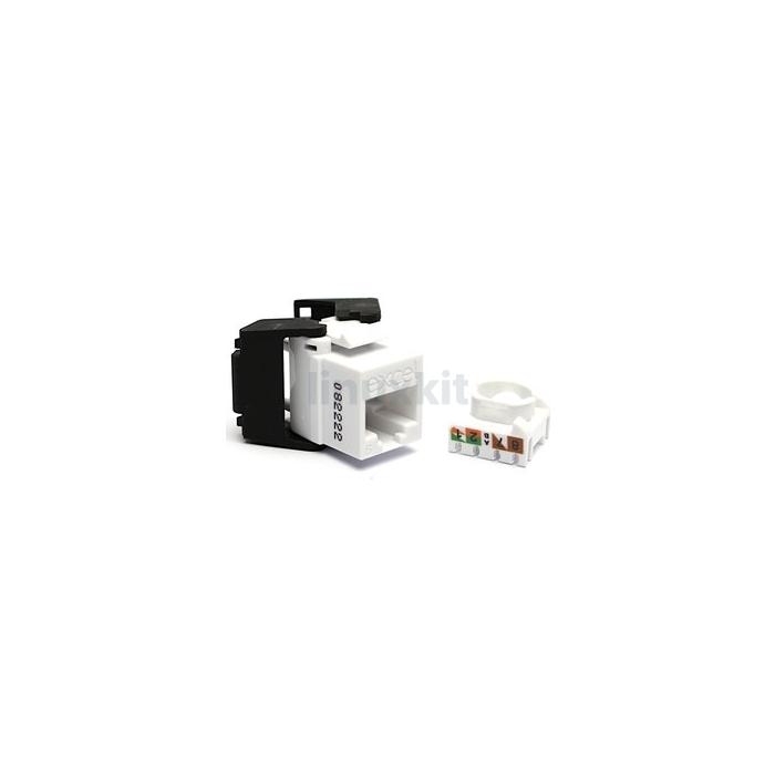 Excel Cat6 UTP Unscreened Low Profile Keystone Toolless (24/White)